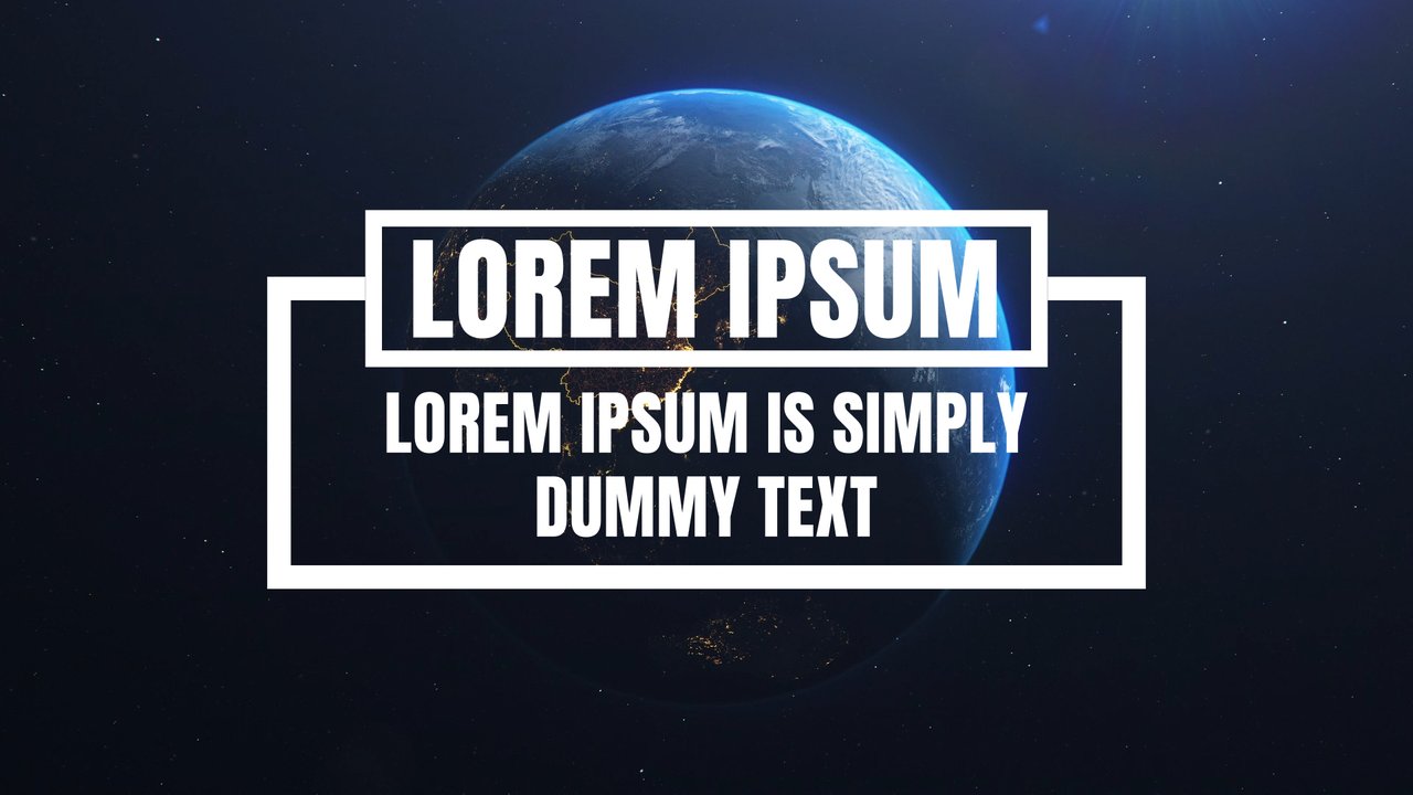 Top Border Word Frame Corporate Text Animation with Quote Premiere Pro MOGRT