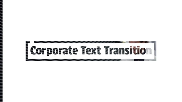Animated Sleek Outline Box Caption Corporate Typography Transition Video Template for After Effects