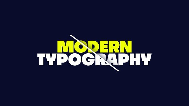 Two Color Stacked Words Crossed by a Line for YouTube Vlogs After Effects Template