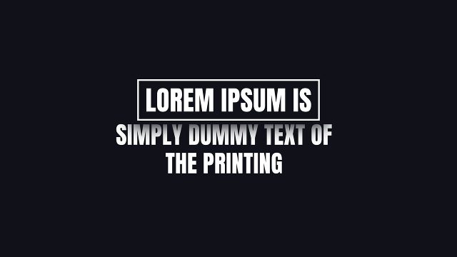 Faded Keyword Boxed Headline Text Animations After Effects Templates