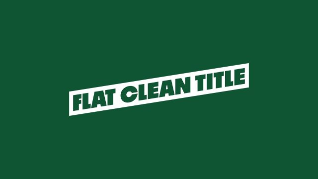Simple Angled Solid Label Flat Clean Title Premiere Pro Template
