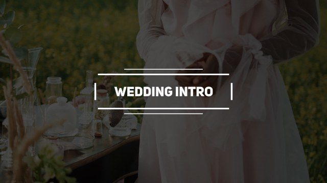 Free After Effects Ruled Wedding Intro Title Card for Wedding Films