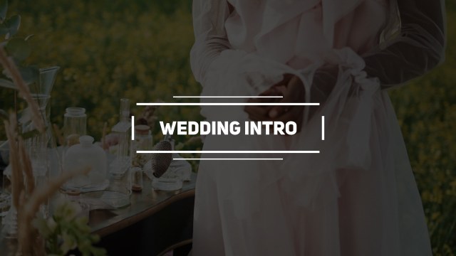 Free After Effects Ruled Wedding Intro Title Card for Wedding Films