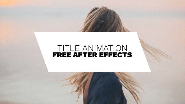 Creative Title Animations Free After Effects Template with Text Effects