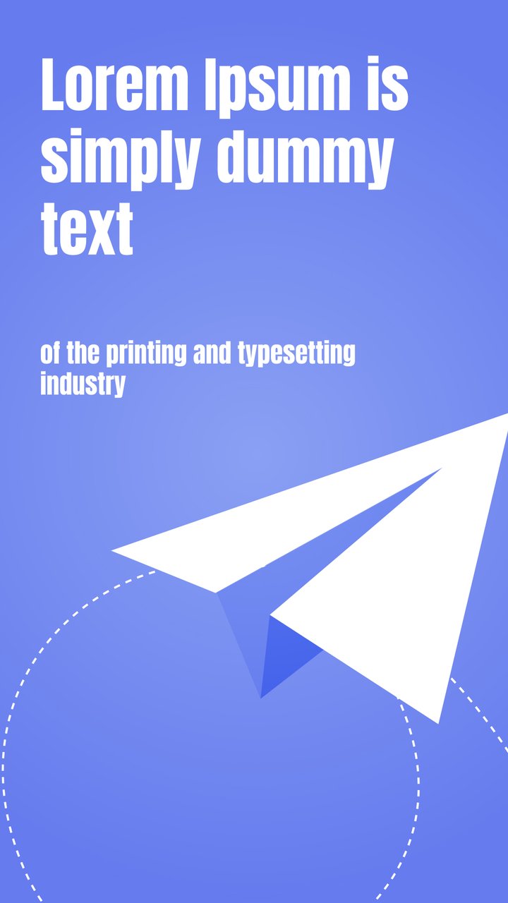 Vertical Business Story Headline with Origami Plane Shape Premiere Pro MOGRT
