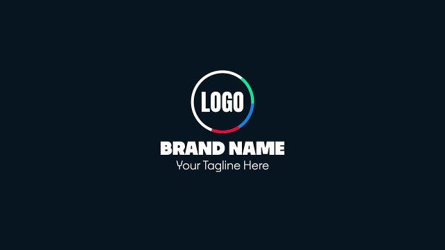 Colorful Ring Logo Animation in Circle After Effects Video Template