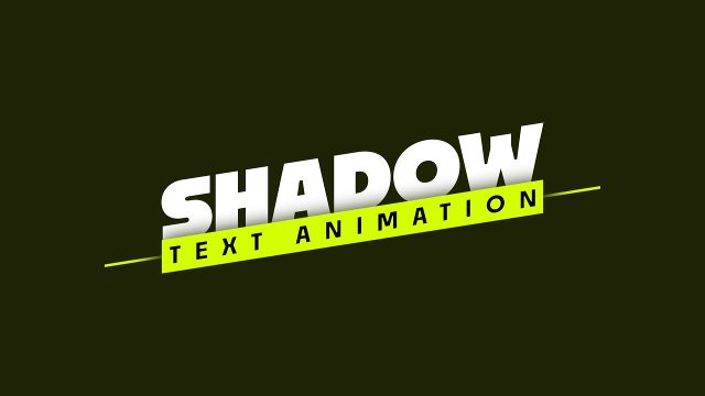Shadow Word with Yellow Slash Text Animations Project for After Effects