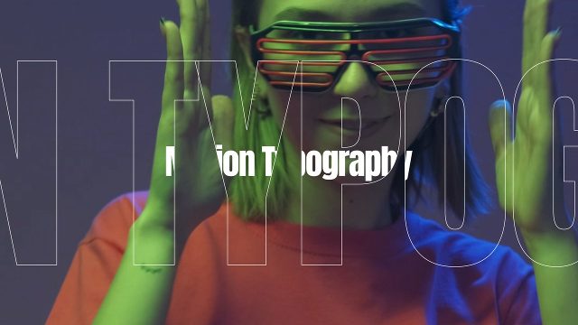Background Outline Word Motion Cut-Out Typography Transitions After Effects Templates