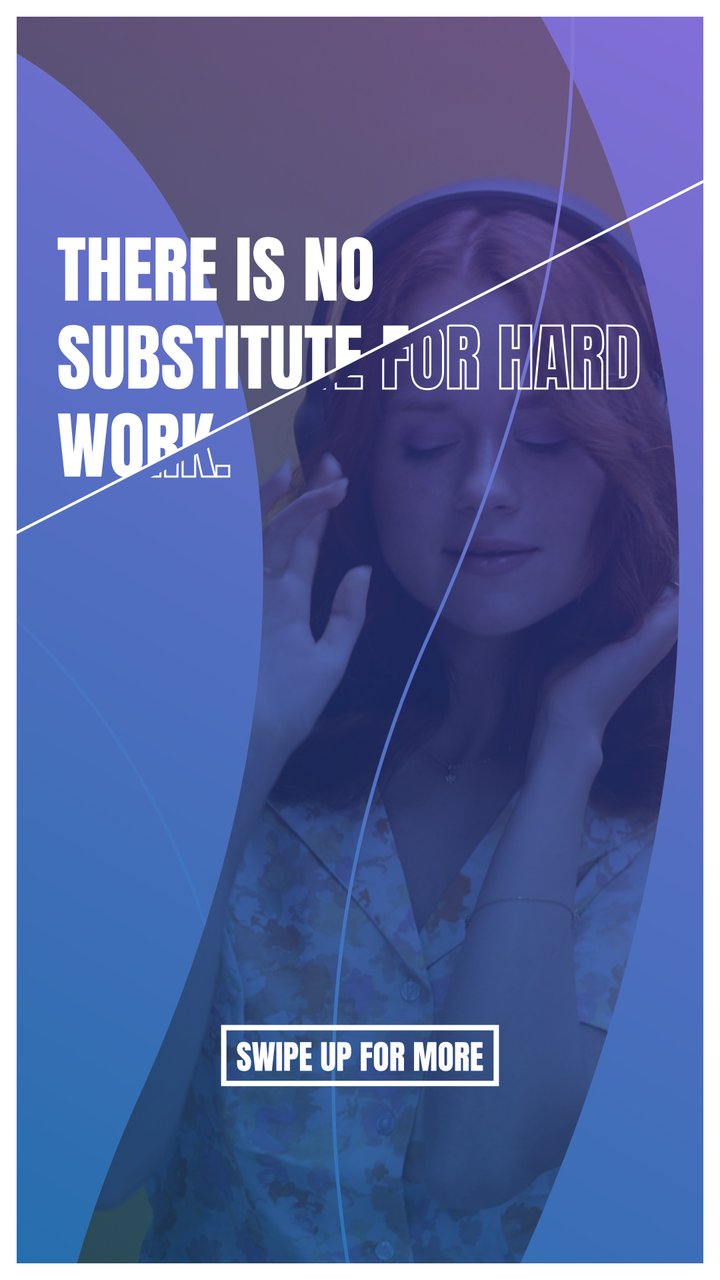 Vertical Corporate Curved Shape Quote Story Text with Swipe Up Button After Effects Template