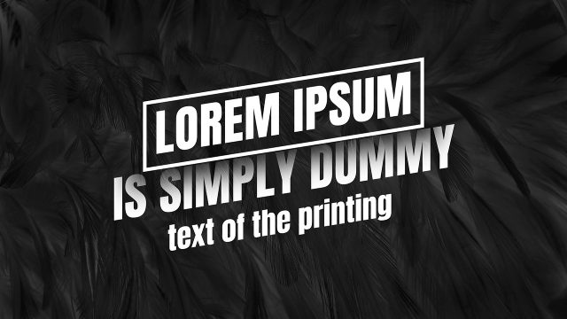 Clean Tilted Three Line Kinetic Typography featuring Boxed First Line Template for After Effects