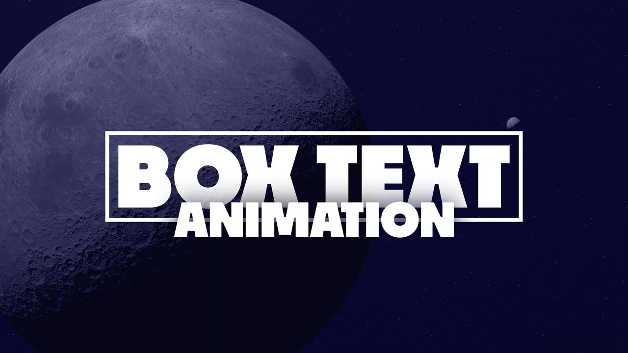 Bold Framed Corporate Text Animation with Overlapping Second Word Premiere Pro MOGRT