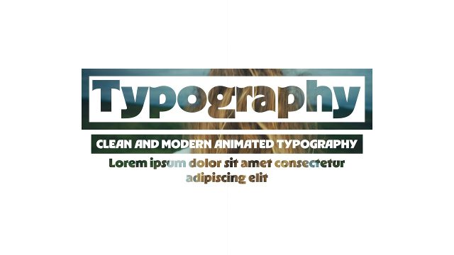 Corporate Animated Typography Box with Media Fill and Caption Strip After Effects Template Pack