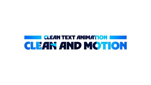 Blue Accent Two Line Text Animations Premiere Pro Motion Graphics Template