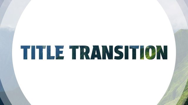 Cut Out Title Transition featuring Circle Lens Wipe After Effects Template