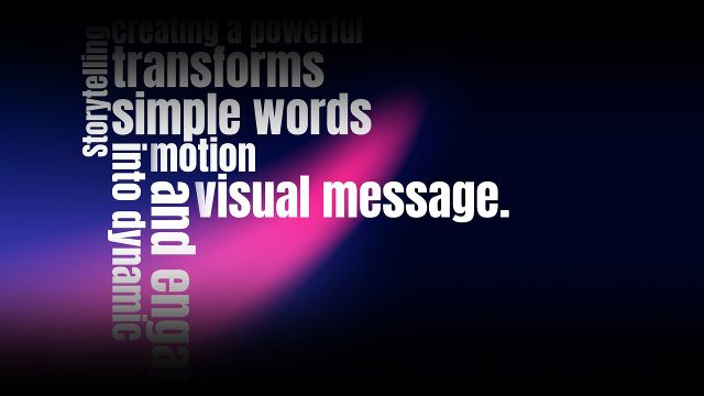 Spinning Word Stack Storytelling Typography Premiere Pro MOGRT for Brand Stories