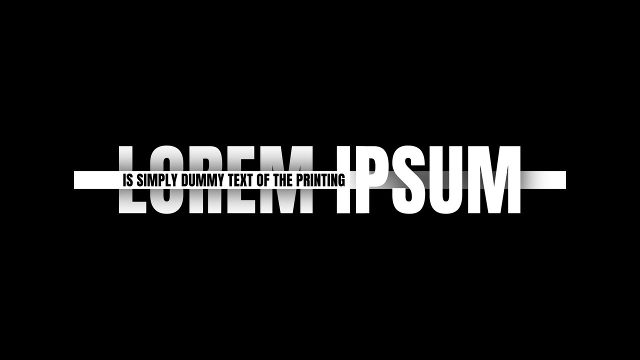 Strikethrough Caption Kinetic Title for Modern Promos After Effects Templates