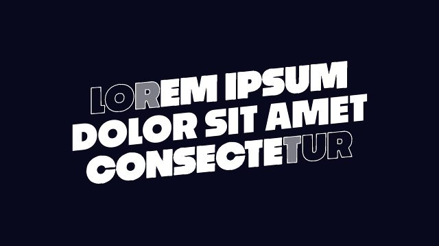Corporate Event Typography