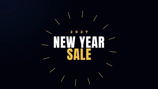 Holiday Season Sale Titles featuring Firework Burst MOGRT for Premiere Pro