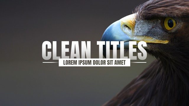 Sharp Heading Typography with Caption Ribbon Premiere Pro MOGRT