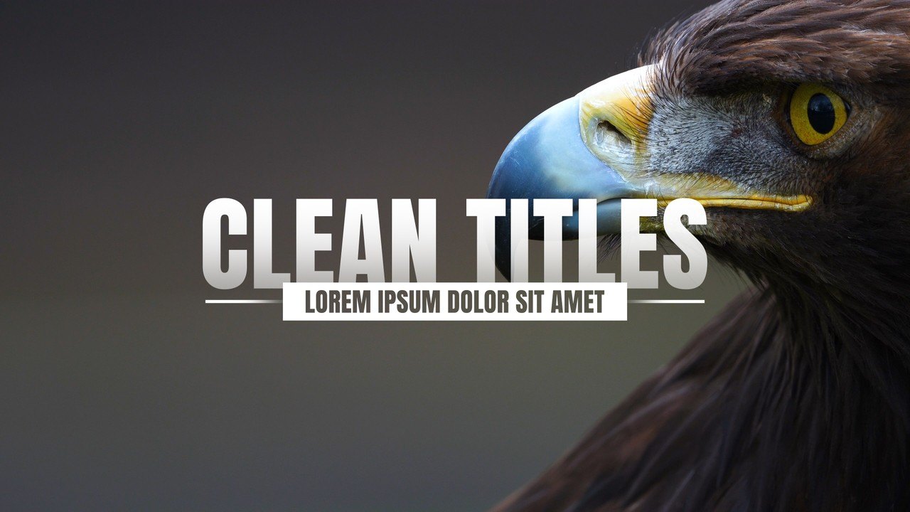 Sharp Heading Typography with Caption Ribbon Premiere Pro MOGRT