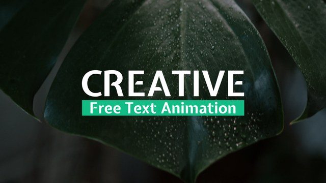 Creative Typography Text Animation Free Template for After Effects Titles