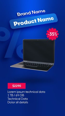 Cyber Monday Big Percent Symbol Laptop Launch Intro After Effects Template