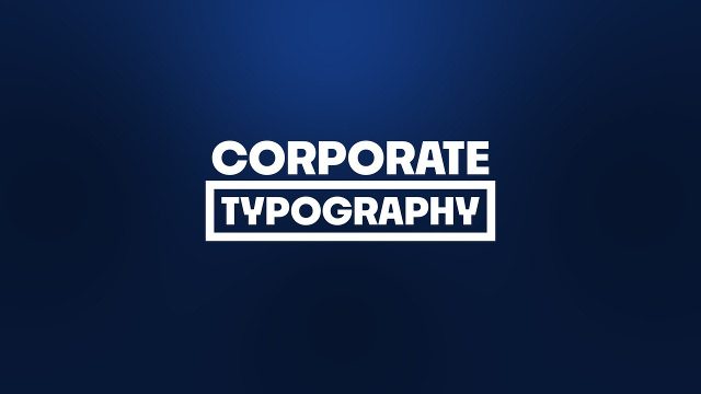 Corporate Heading Title in an Open Corner Box After Effects Template