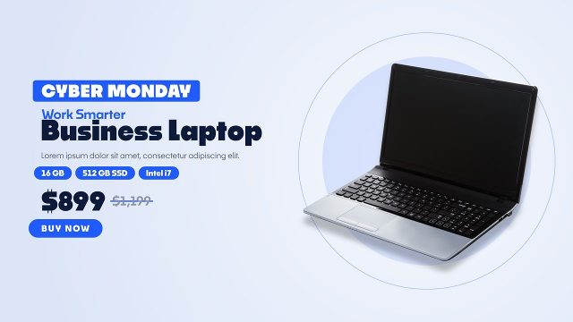 Cyber Monday Product Promos with Spec Pills After Effects Template