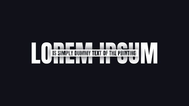 Ghost Letter Strip Caption Corporate Headline for Creator Content After Effects Templates