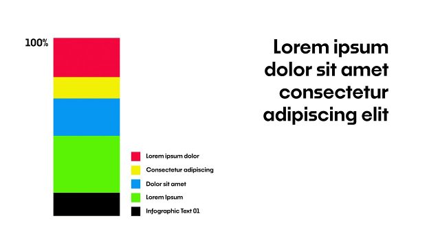 Stacked Bar Business Infographics Animation for Finance and Statistics After Effects Templates