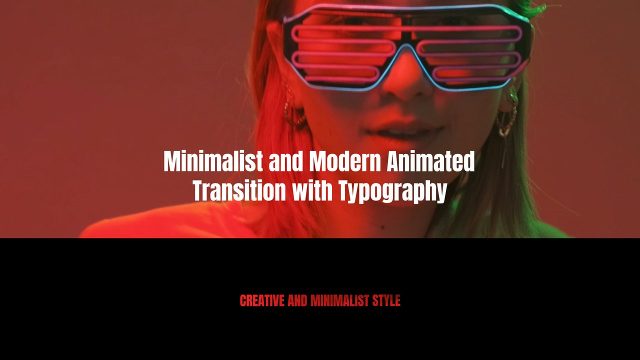 Minimalist Bottom Band Cutout Text Transitions with Two Line Title Premiere Pro Motion Graphics Template