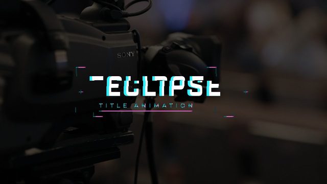 Glitch Intro with Textured Colorful Text for Advertising in After Effects Ultra HD
