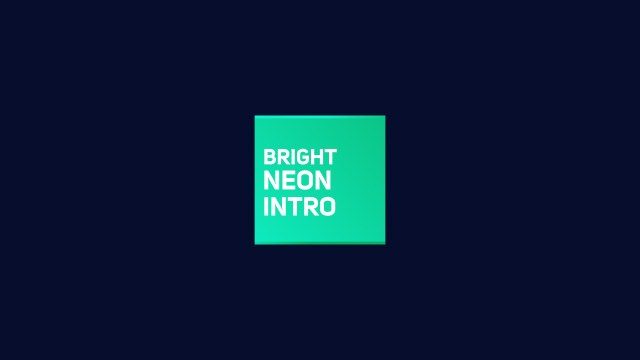 Minimal Neon Square Stack Title for Launch Teasers – Free After Effects