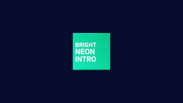 Minimal Neon Square Stack Title for Launch Teasers – Free After Effects