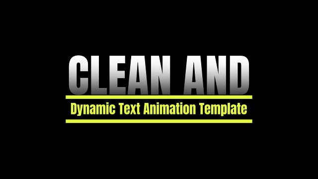 Smooth Typography Animations PRPROJ Template for Premiere Pro