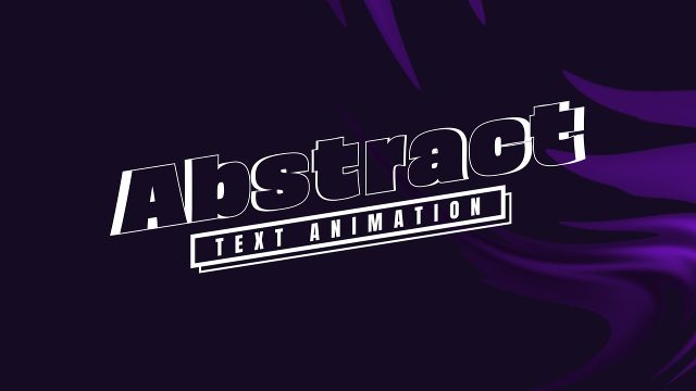 Modern Wide Stroke Word Corporate Title with Outlined Badge After Effects Template