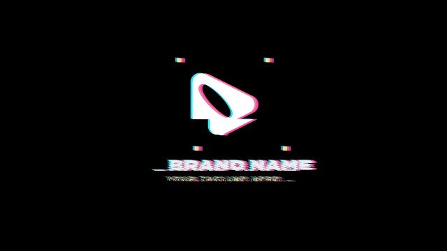 Pixel Dot SFX Glitch Logo Animation in After Effects
