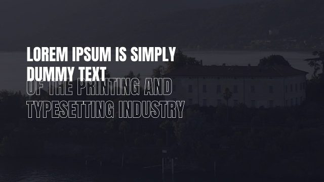Two Line Caps Sentence Corporate Text Animation with Hollow Echo Lines After Effects Template