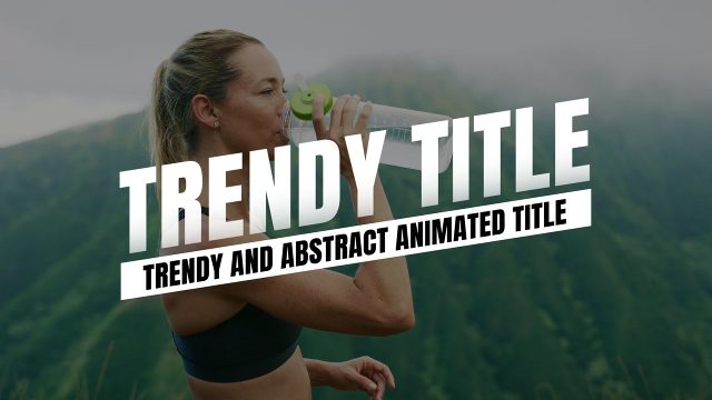 Tilted Condensed Corporate Titles with Subtitle Strip and Line Intro After Effects Template