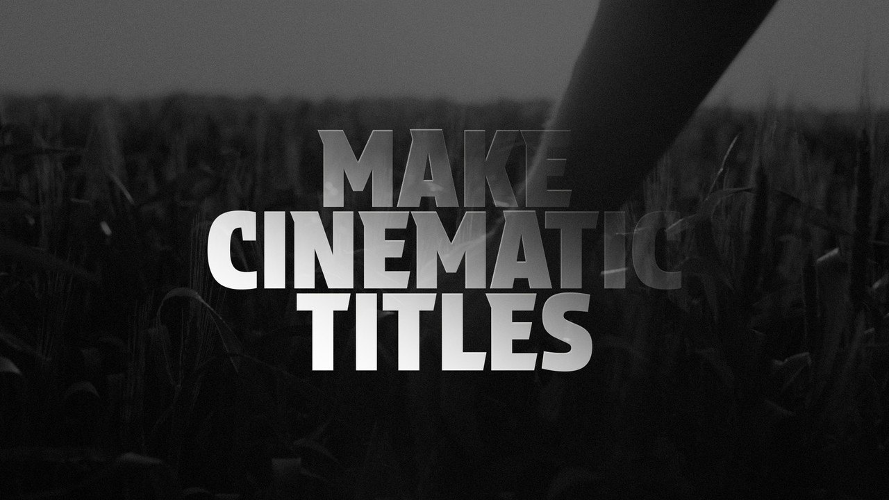 Gradient Fade Cinematic Condensed Caps Animated Typography Premiere Pro MOGRT