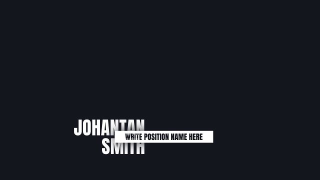 Newsroom Stacked Name Lower Thirds with White Position Strip for YouTube Channels Premiere Pro Template