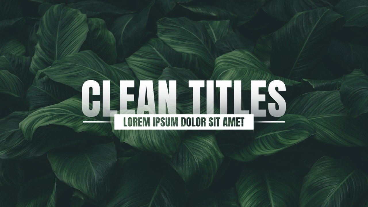 Condensed Caps Title Animation with Subline Strip After Effects Template