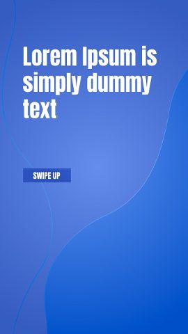 Vertical Blue Wave Corporate Story Headline with Swipe Up After Effects Template
