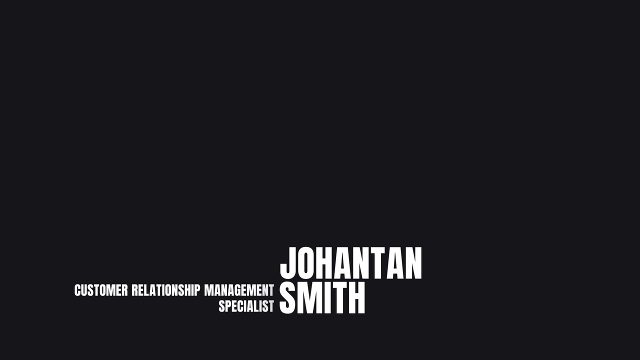 Two Line Role Text Corporate Lower Thirds for Conferences MOGRT Template