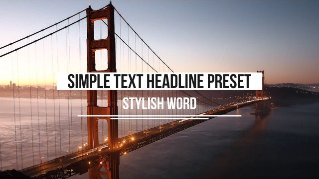 Free Premiere Pro White Label Headline for Press Briefings