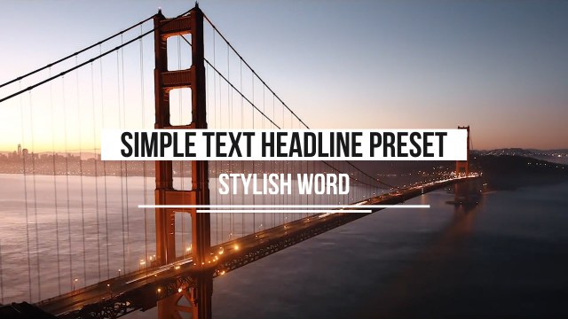 Free Premiere Pro White Label Headline for Press Briefings