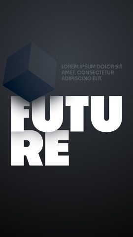 Vertical 3D Prism Split Word Title Animations After Effects Template