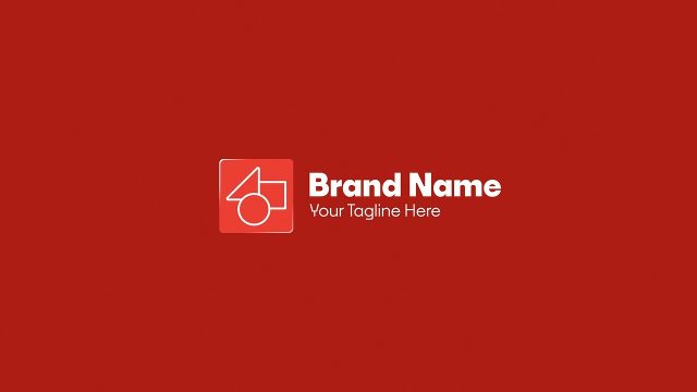 Logo Sting Animation with Pushed Aside Icon Wordmark Premiere Pro MOGRT