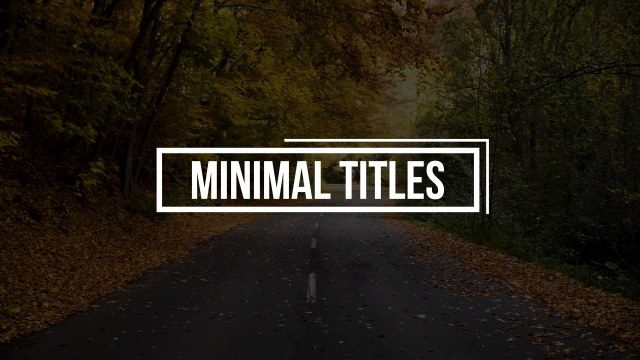 Film Double Rectangle Headline – Free After Effects Template