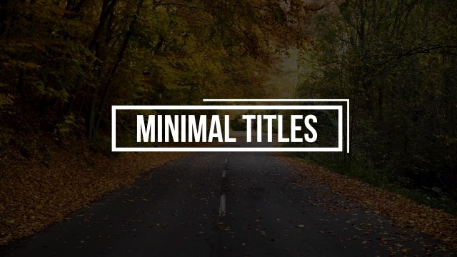 Film Double Rectangle Headline – Free After Effects Template